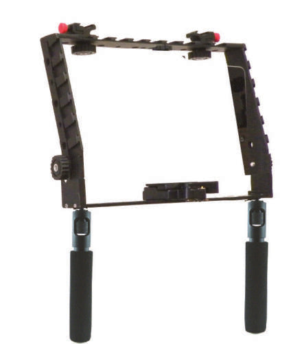 American Recorder Technologies DSLR Photo/Video Bracket With Handles 12 Shoe Mounts