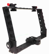 American Recorder Technologies DSLR Photo/Video Bracket With Handles 12 Shoe Mounts, view 2