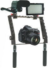 American Recorder Technologies DSLR Photo/Video Bracket With Handles 12 Shoe Mounts, view 4