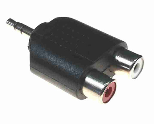American Recorder Technologies AMERICAN RECORDER Dual RCA (female) to 3.5mm TRS (male) Audio Adapter