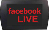 American Recorder Technologies AMERICAN RECORDER - "FACEBOOK LIVE" LED Lighted Sign, view 3