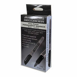 American Recorder Technologies Fine Point Tip Permanent Marker, Black - 12 pack, view 3