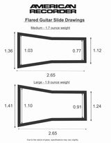 American Recorder Technologies Flared Guitar Slide - Red, view 3