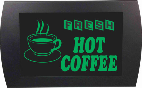 American Recorder Technologies AMERICAN RECORDER - "FRESH HOT COFFEE" LED Lighted Sign