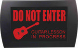American Recorder Technologies AMERICAN RECORDER - "GUITAR LESSON IN PROGRESS" LED Lighted Sign, view 2