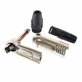 American Recorder Technologies AMERICAN RECORDER Heavy Duty 1/4” TS Unbalanced Right Angle Solder Type Connector - Nickel Plated, view 2