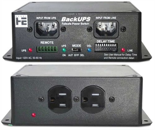 American Recorder Technologies Henry Engineering BACKUPS™ FAILSAFE UPS POWER SWITCHER