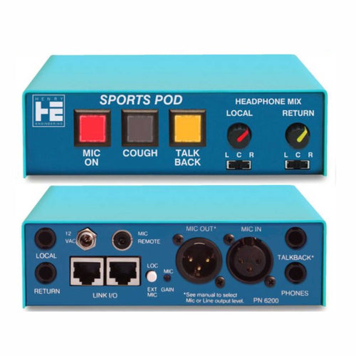 American Recorder Technologies Henry Engineering SPORTS POD™ MIC/HEADPHONE CONTROLLER AND INTERCOM