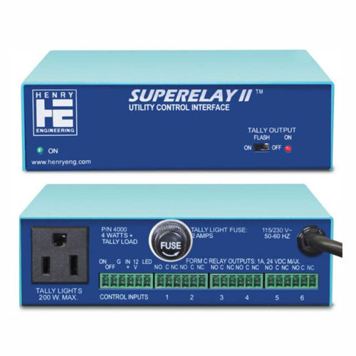 American Recorder Technologies Henry Engineering SUPERELAY™ LED TALLY LIGHT+UTILITY CONTROL INTERACE