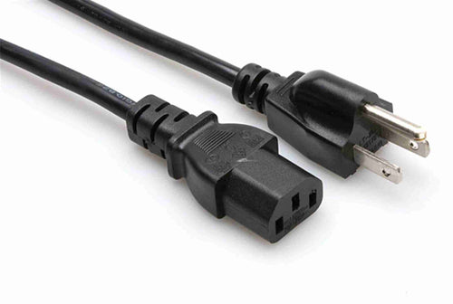 American Recorder Technologies AMERICAN RECORDER 14 AWG Heavy Duty 3 Prong Power Cord, 15A 125V, NEMA 5-15P to IEC C13, UL Listed SJT Replacement AC Cable for Audio/Video/Pro Audio Equipment, Servers, PC, Monitors, Laser Printers, and PDU, 1-12 Foot, Black)