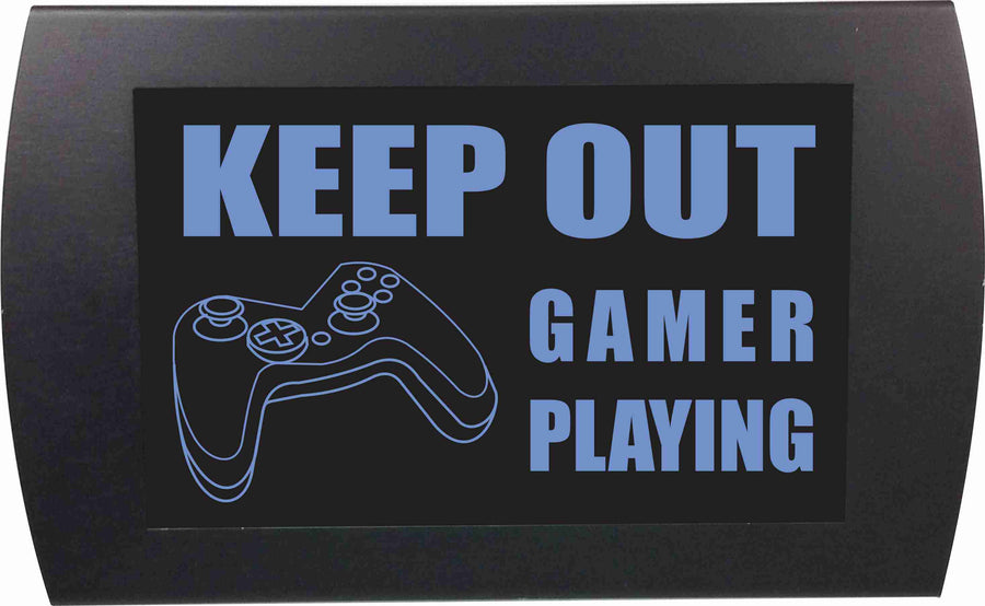 American Recorder Technologies AMERICAN RECORDER - "KEEP OUT GAMER PLAYING" LED Lighted Sign