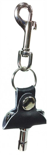 American Recorder Technologies Leather Key Chain with Heavy Duty Drum Key, view 2