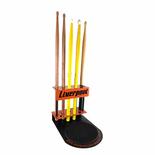 American Recorder Technologies LIVERPOOL Tabletop Practice Pad and Drumstick Display Holder