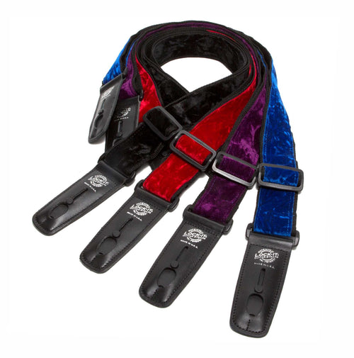 American Recorder Technologies Lock-It Guitar Straps - 2" Wide Plush Crush Velvet