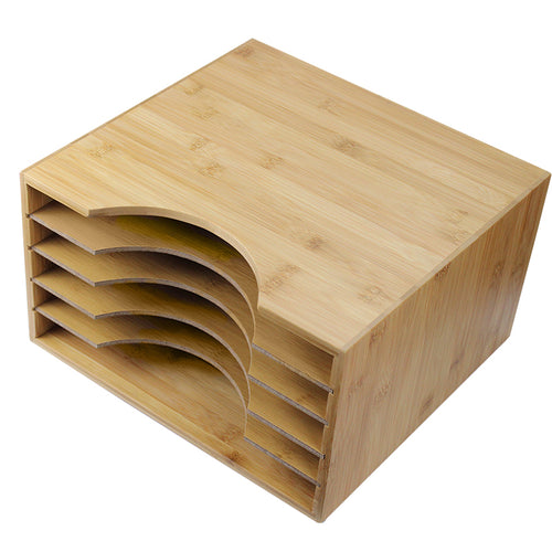 American Recorder Technologies Natural Bamboo Vinyl LP Record Storage Case