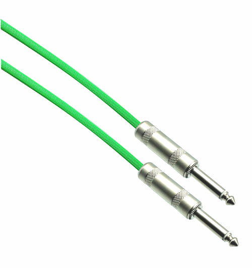 American Recorder Technologies NEON GREEN Designer Series Guitar Cables - 1/4" Straight to Straight