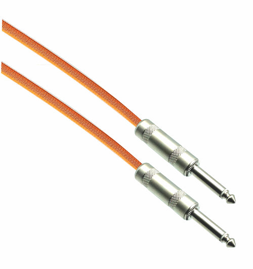 American Recorder Technologies NEON ORANGE Designer Series Guitar Cables - 1/4" Straight to Straight