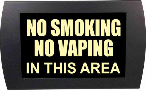 American Recorder Technologies AMERICAN RECORDER - "NO SMOKING/NO VAPING" LED Lighted Sign