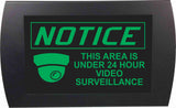 American Recorder Technologies AMERICAN RECORDER - "NOTICE! This area is under 24 hour video surveillance" LED Lighted Sign, view 2