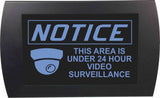American Recorder Technologies AMERICAN RECORDER - "NOTICE! This area is under 24 hour video surveillance" LED Lighted Sign, view 4