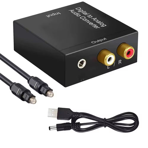American Recorder Technologies Optical Toslink/Coaxial Digital to L/R RCA/3.5mm Stereo Analog Audio Converter