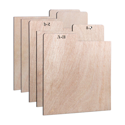 American Recorder Technologies Plywood Vinyl LP Record Divider- Set of 5