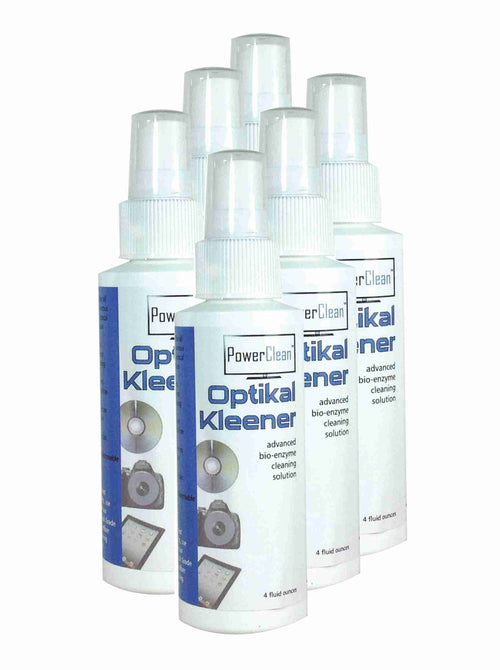 American Recorder Technologies POWERCLEAN - Optikal Kleener - Pure & Natural Screen/Lens Cleaning Fluid, 4 ounce - 6 Pack