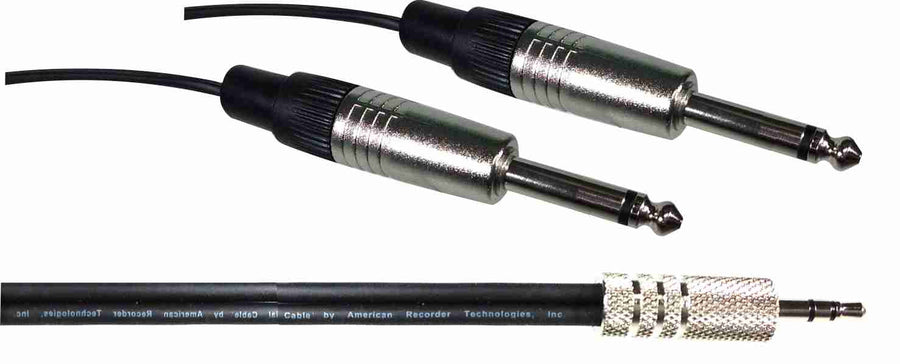 American Recorder Technologies PRO Series 3.5mm to Dual 1/4" Male