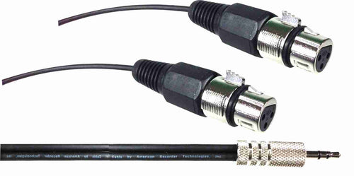 American Recorder Technologies PRO Series 3.5mm to Dual XLR Female
