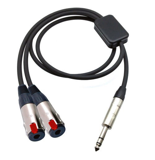 American Recorder Technologies PRO Series Y Cable - TRS Male to Dual TRS Female