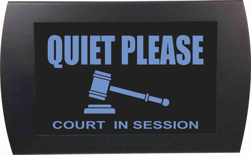 American Recorder Technologies AMERICAN RECORDER - "QUIET PLEASE Court in Session" LED Lighted Sign