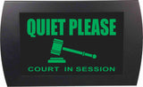 American Recorder Technologies AMERICAN RECORDER - "QUIET PLEASE Court in Session" LED Lighted Sign, view 4