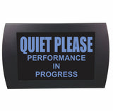 American Recorder Technologies AMERICAN RECORDER - "QUIET PLEASE Performance in Progress" LED Lighted Sign, view 2