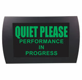 American Recorder Technologies AMERICAN RECORDER - "QUIET PLEASE Performance in Progress" LED Lighted Sign, view 3
