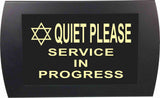 American Recorder Technologies AMERICAN RECORDER - "QUIET PLEASE SERVICE IN PROGRESS" with Star of David LED Lighted Sign, view 2