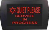 American Recorder Technologies AMERICAN RECORDER - "QUIET PLEASE SERVICE IN PROGRESS" with Star of David LED Lighted Sign, view 3