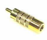 American Recorder Technologies RCA (male) to F (female), view 2