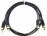 American Recorder Technologies Premium RCA Stereo Patch Cables with Gold RCA, view 2