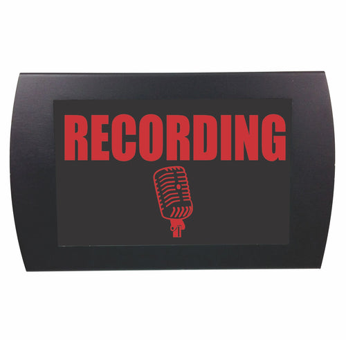 American Recorder Technologies AMERICAN RECORDER - "RECORDING" LED Lighted Sign