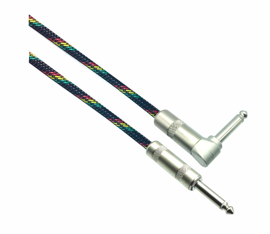 American Recorder Technologies REGGAE Designer Series Guitar Cables - 1/4" Straight to Right Angle