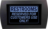 American Recorder Technologies AMERICAN RECORDER - "RESTROOMS Reserved for Customers Use Only" LED Lighted Sign, view 4