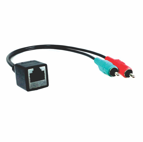American Recorder Technologies RJ45 (female) to Dual RCA (male) Adapter Cable for AXIA