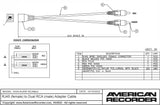 American Recorder Technologies RJ45 (female) to Dual RCA (male) Adapter Cable for AXIA, view 2