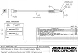 American Recorder Technologies RJ45 (female) to Single 3.5mm (male) Adapter Cable for AXIA, view 2