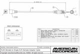 American Recorder Technologies RJ45 (female) to Single XLR (female) Adapter Cable for AXIA, view 2
