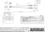 American Recorder Technologies RJ45 (male) to Dual 1/4 inch TRS (male) Cable for AXIA - 6 feet, view 2