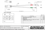 American Recorder Technologies RJ45 (male) to Dual Bare End Cable for AXIA - 6 feet, view 2