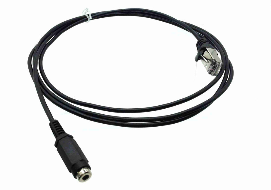 American Recorder Technologies RJ45 (male) to Single 3.5mm (female) Cable for AXIA - 6 feet