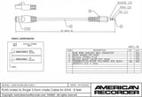 American Recorder Technologies RJ45 (male) to Single 3.5mm (male) Cable for AXIA - 6 feet, view 2