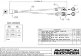 American Recorder Technologies RJ45 (female) to Dual XLR (female) Adapter Cable for AXIA, view 2